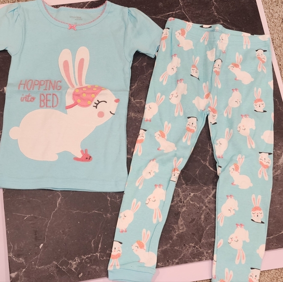 Simple Joys by Carter's Girls' 6-Piece Cotton Pajama Set - Picture 3 of 4